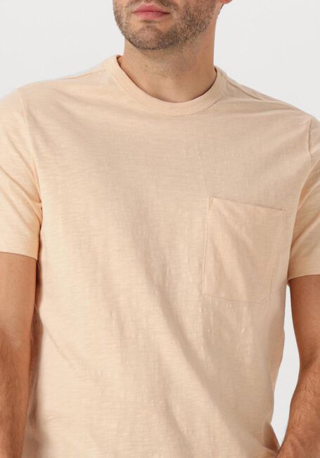 CAST IRON T-shirt SHORT SLEEVE R-NECK REGULAR FIT COTTON SLUB Rose clair - large