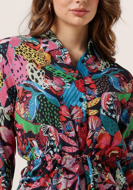 Multi ALIX THE LABEL Mini jurk LADIES WOVEN WILD PRINT CRINKLE DRESS - large