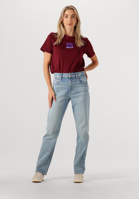 CALVIN KLEIN Wide jeans HIGH RISE STRAIGHT LT CAPE Bleu clair - large