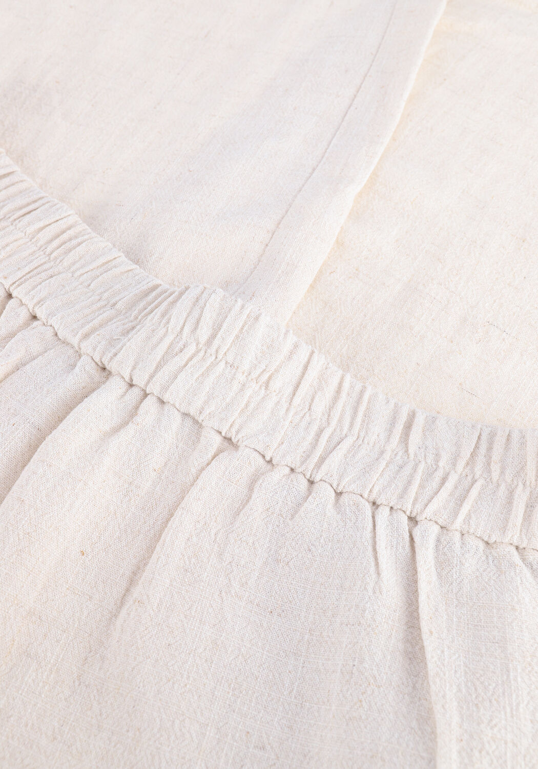 MSCH COPENHAGEN Pantalon large MARIET ANKLE PANTS en beige - large