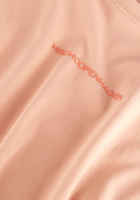MSCH COPENHAGEN T-shirt MSCHTERINA ORGANIC SMALL LOGO TEE en orange - large