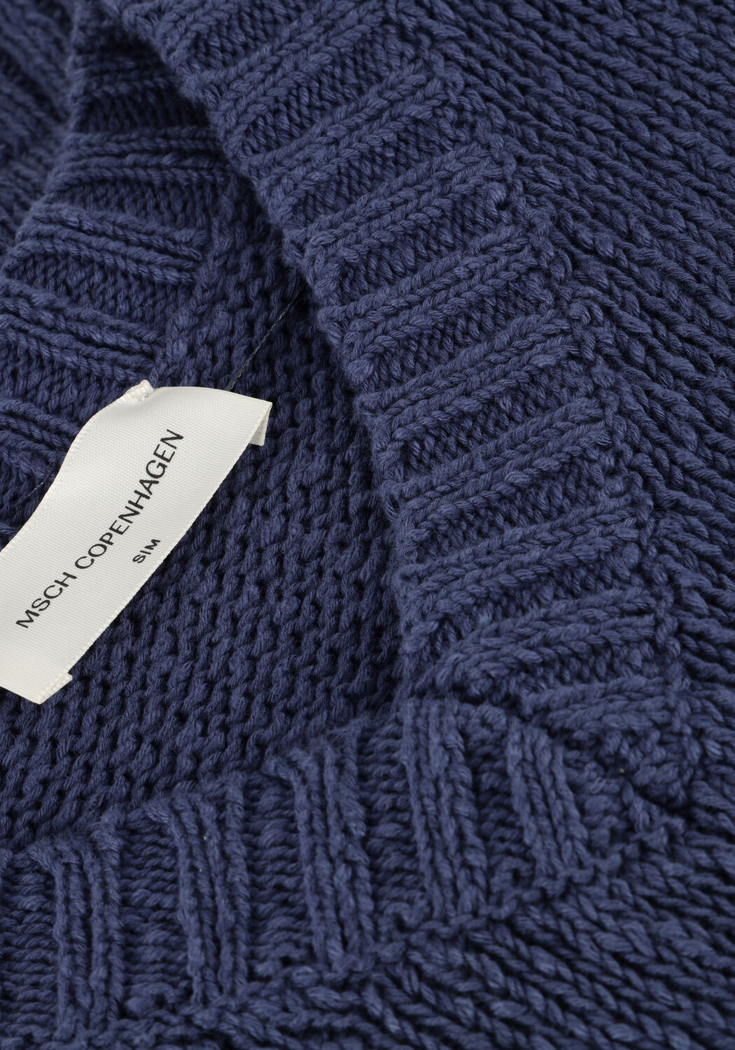 Donkerblauwe MSCH COPENHAGEN Top MSCHHANNALIE 2 4 V PULLOVER - large