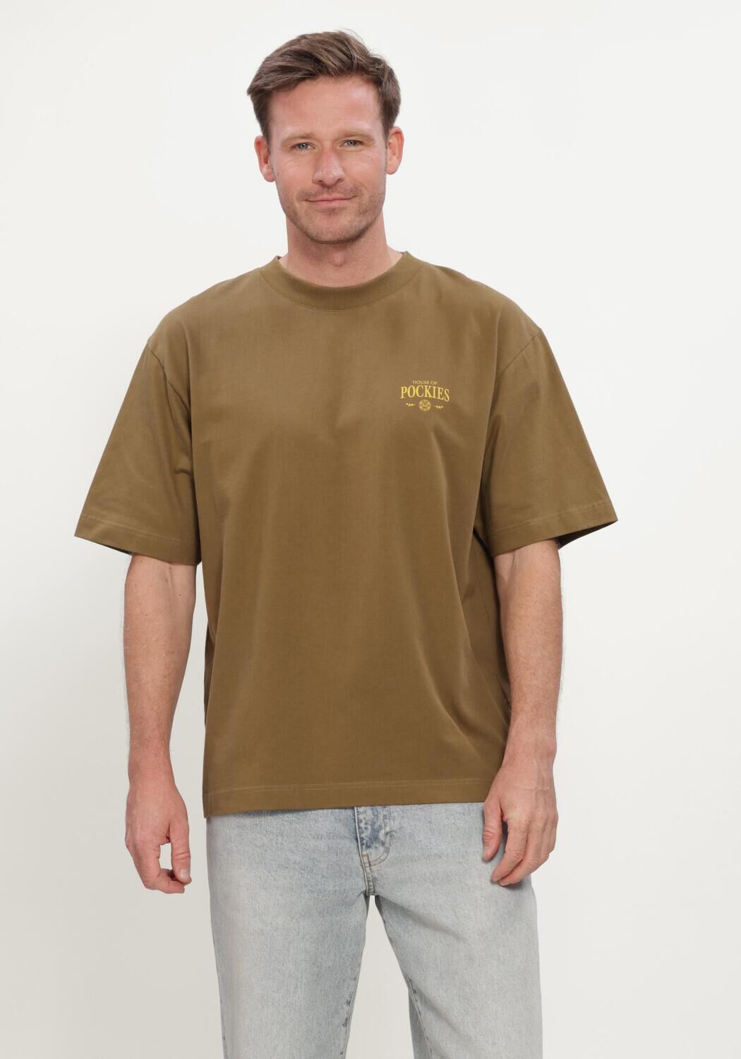 Groene POCKIES T-shirt COTTAGE TEE - large