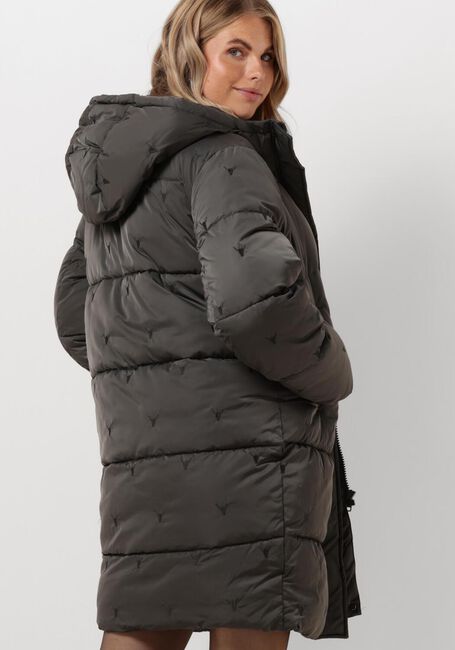 ALIX THE LABEL Veste matelassé LADIES WOVEN BULL PUFFER COAT en gris - large
