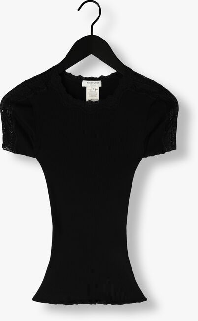 ROSEMUNDE T-shirt BENITA SILK T-SHIRT W/ LACE en noir - large