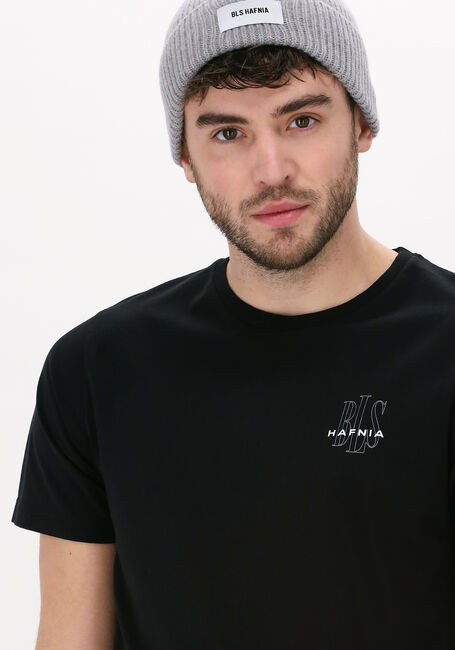 BLS HAFNIA T-shirt MINI OUTLINE LOGO T-SHIRT en noir - large
