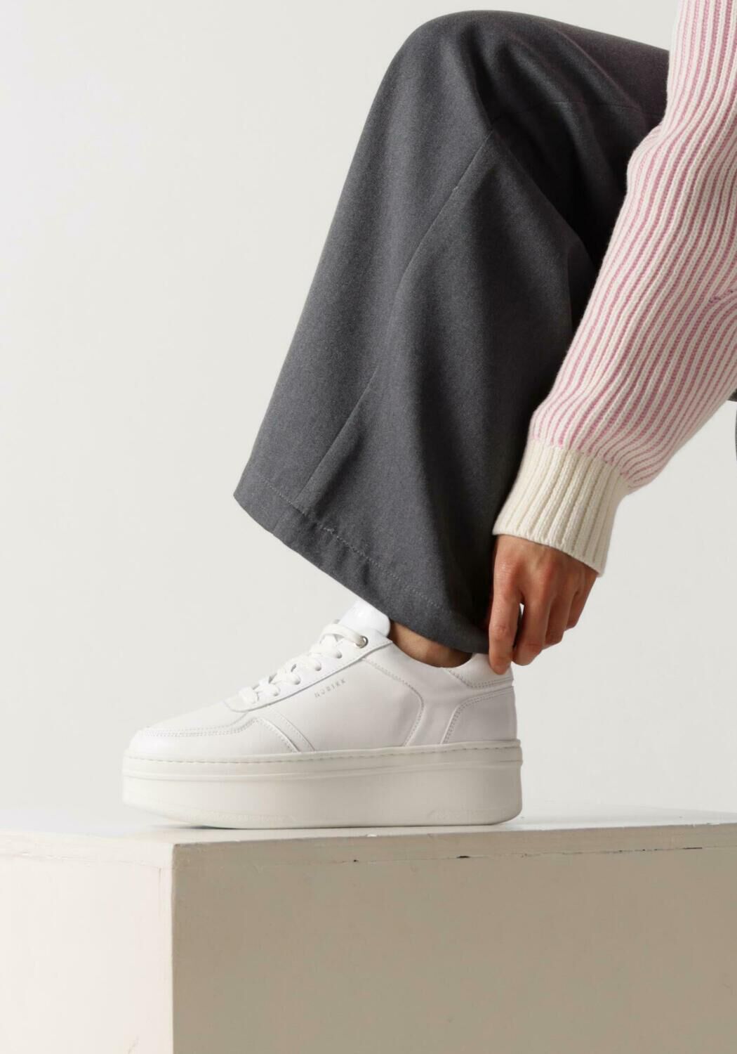 Witte NUBIKK Sneakers BAYOU PLATFORM Omoda