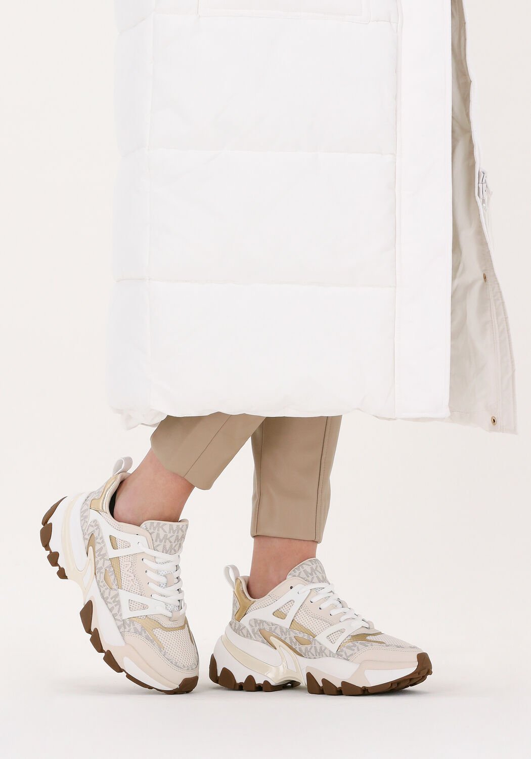 Basket michael sales kors femme beige