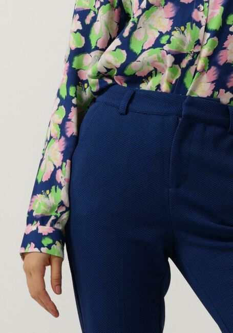 Donkerblauwe POM AMSTERDAM Flared broek PIQUE FLARE INK BLUE PANTS - large