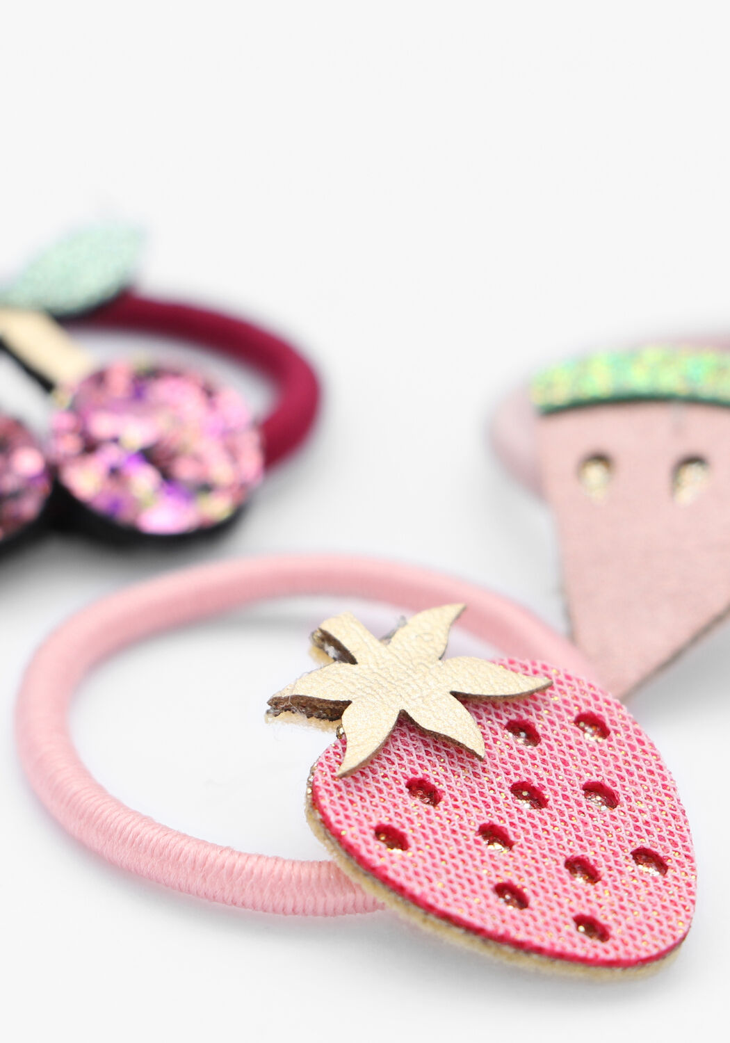 Roze Mimi & Lula Haaraccessoires FRUIT MINI PONIES - large