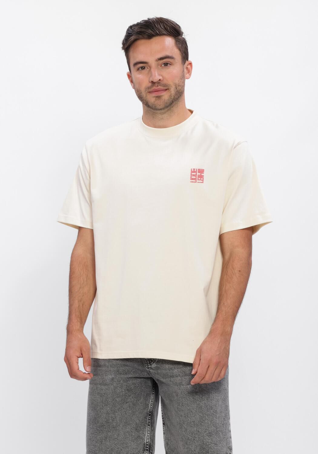 WOODBIRD T-shirt WBBAINE NOPA TEE &Eacute;cru - large