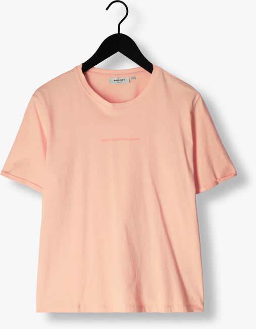 MSCH COPENHAGEN T-shirt MSCHTERINA ORGANIC SMALL LOGO TEE en orange - large