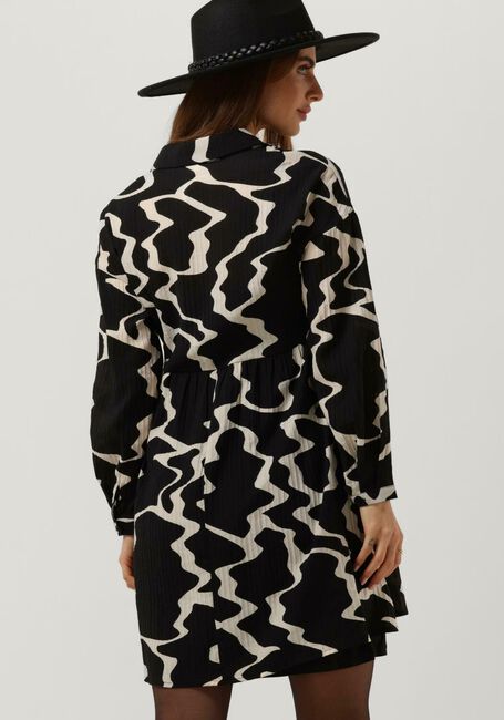 Zwarte OBJECT Mini jurk VANJA L/S SHIRT DRESS 124 - large