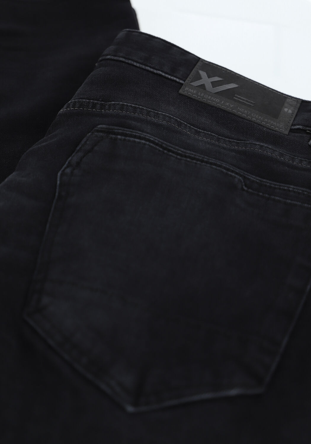 Donkerblauwe PME LEGEND Straight leg jeans COMFORT STRETCH DENIM FADED BL - large