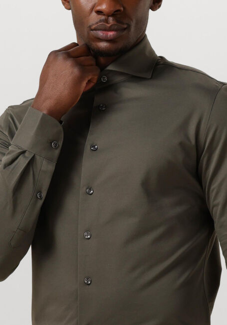PROFUOMO Chemise classique SHIRT X-CUTAWAY SC SF JAPANESE KNITTED en vert - large