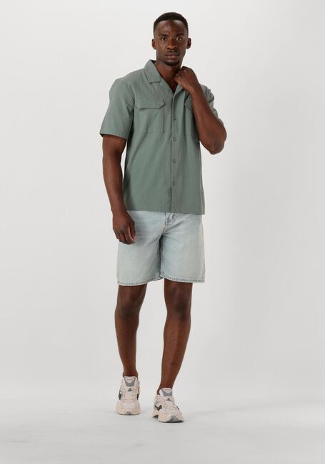 PURE PATH Pantalon courts THE OWEN REGULAR FIT DENIM SHORTS Bleu clair - large