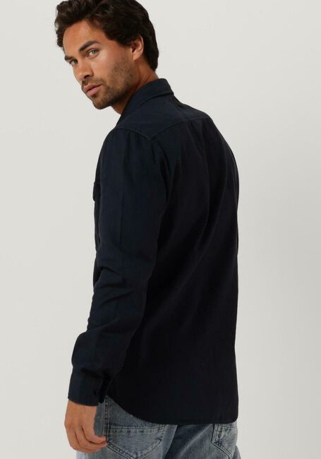 Blauwe G-STAR RAW Casual overhemd MARINE SLIM SHIRT L/S - large