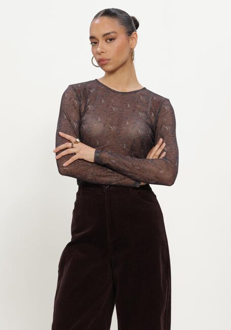 MSCH COPENHAGEN Haut MSCHJANIE ILLENORA TOP en marron - large
