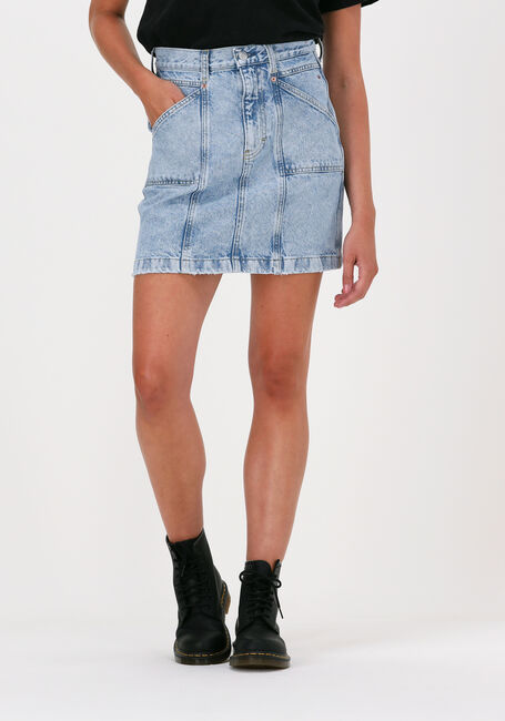 Lichtblauwe TOMMY JEANS Minirok MOM SKIRT K PCKT BE715 SVLBRG - large