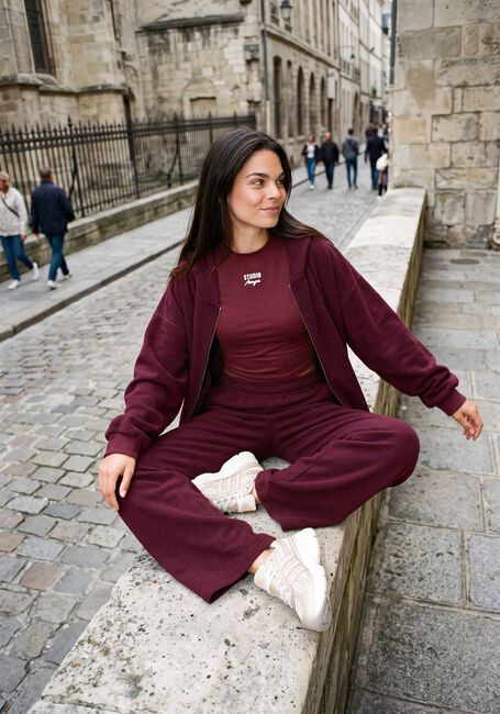 STUDIO AMAYA Pantalon large KORA PANTS Bordeaux - large