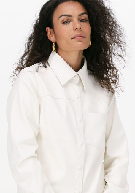 Ecru NA-KD  PU SHIRT - large