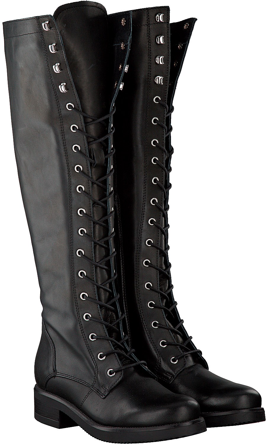 Zwarte PS POELMAN Lange laarzen R14065 | Omoda