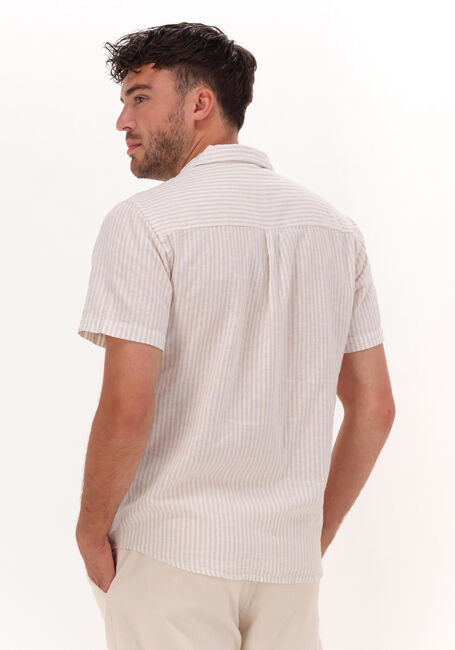 ANERKJENDT Chemise décontracté AKLEO COT/LIN STRIPE SHIRT en beige - large