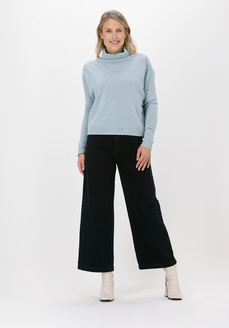 KNIT-TED Col roul&eacute; LOIS PULLOVER Bleu clair - large