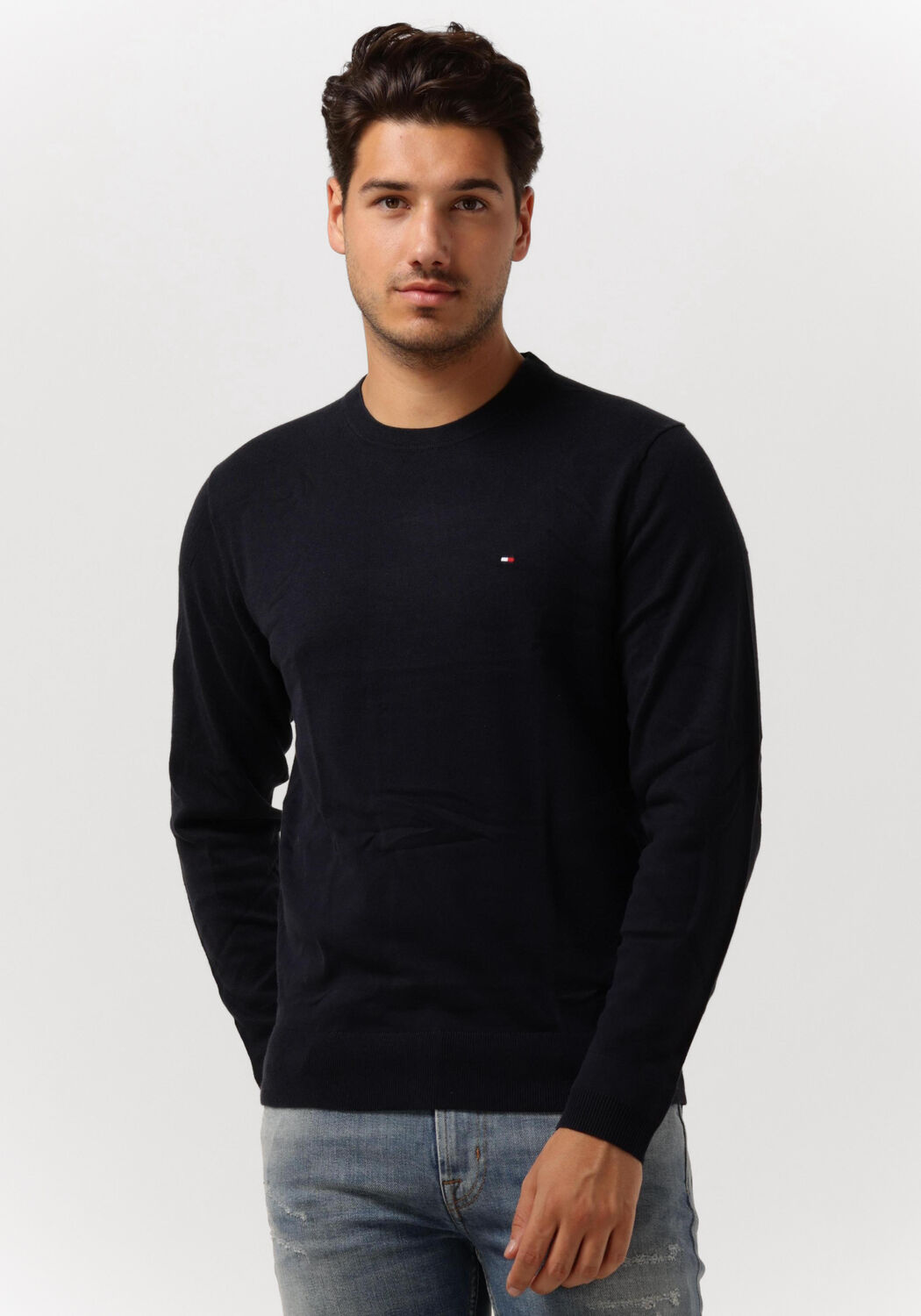Grijze tommy 2025 hilfiger trui heren