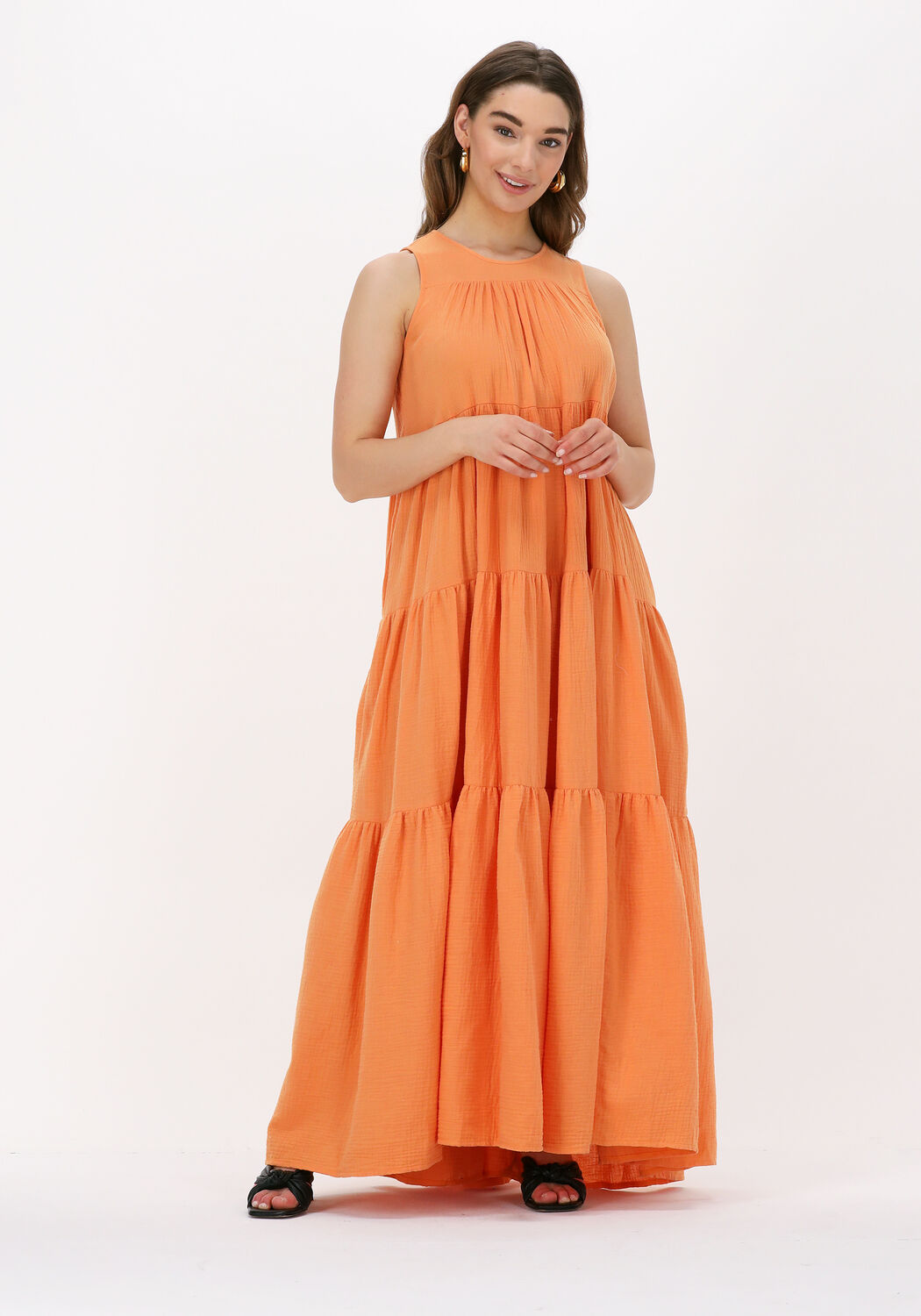 Oranje maxi jurk shop