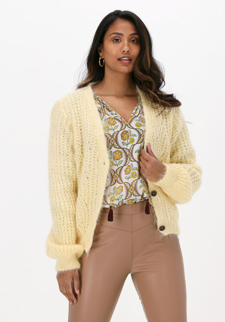BY-BAR Gilet VIVE CARDIGAN en jaune - large