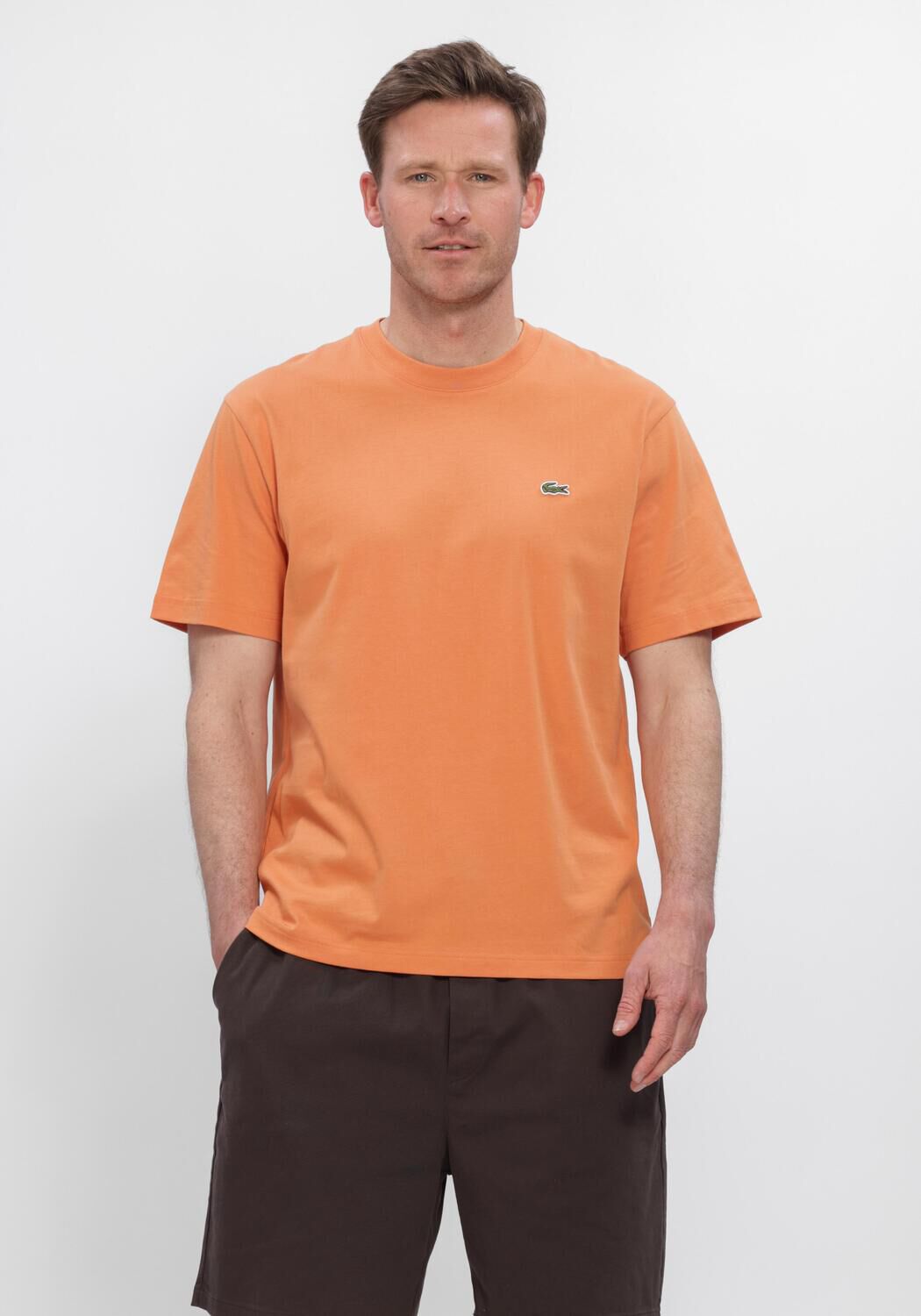 LACOSTE T-shirt COTTON T-SHIRT en orange - large