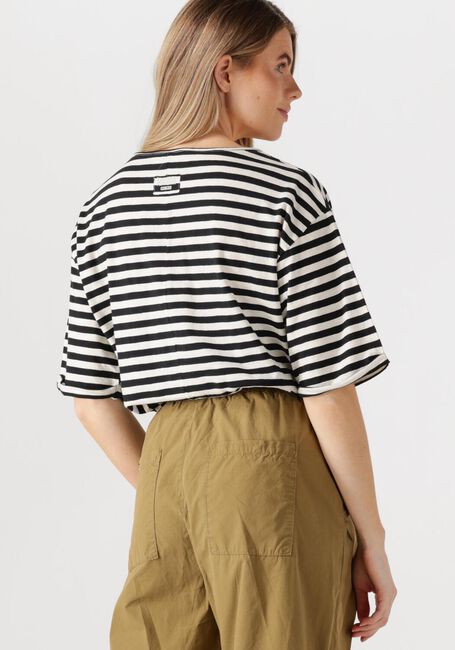 PENN & INK Haut T-SHIRT STRIPE en blanc - large