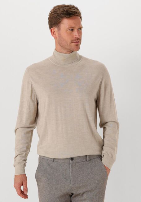 PROFUOMO Col roulé PULLOVER ROLL NECK MERINO en beige - large