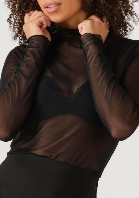 OBJECT Haut OBJNELA LS O-NECK MESH TOP REP en noir - large