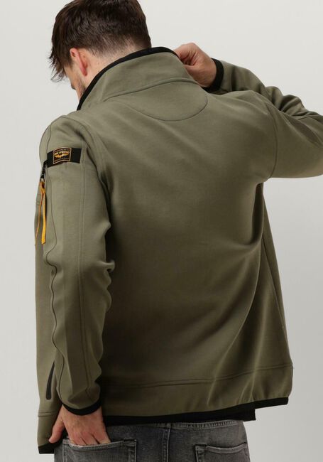Groene PME LEGEND Vest HOODED JACKET SPACER LOOK SWEAT - large