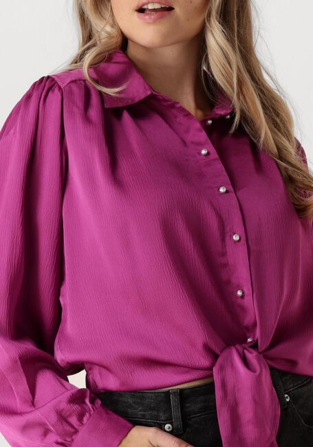Paarse CATWALK JUNKIE  BUTTON UP BLOUSE WITH LASH - large