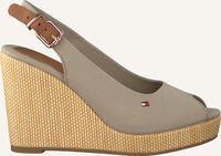 TOMMY HILFIGER Sandales ICONIC ELENA SLING BACK WEDGE en gris  TOMMY HILFIGER Sandales ICONIC ELENA SLING BACK WEDGE en gris  - medium