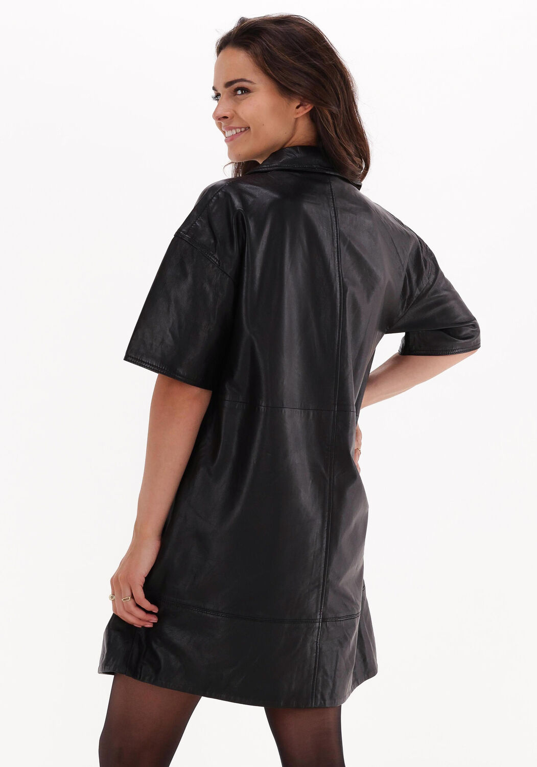 Zwarte GOOSECRAFT Mini jurk MILEY DRESS Omoda