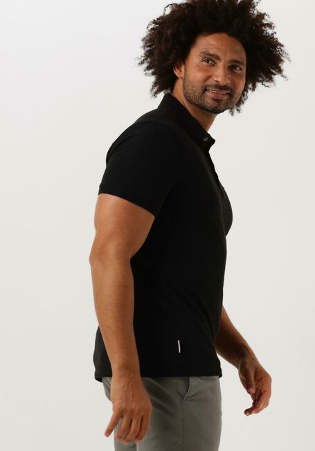 CAST IRON Polo SHORT SLEEVE POLO ORGANIX COTTON PIQUE ESSENTIAL en noir - large