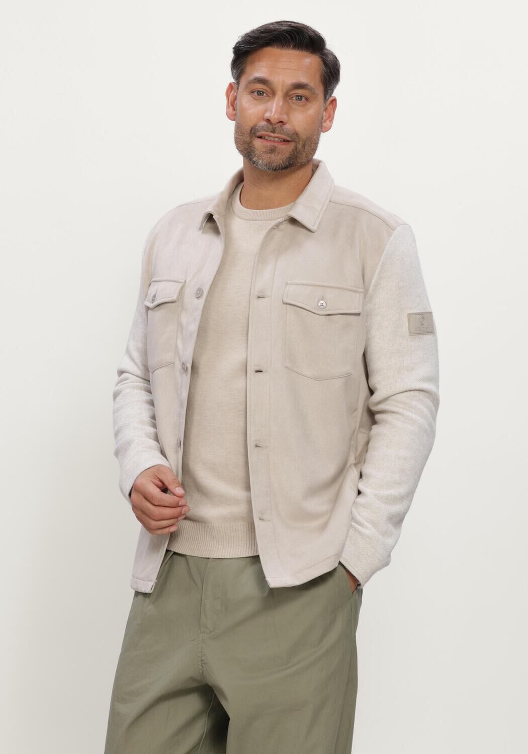 Beige BLUE INDUSTRY Overshirt SHIRTJACKET - large