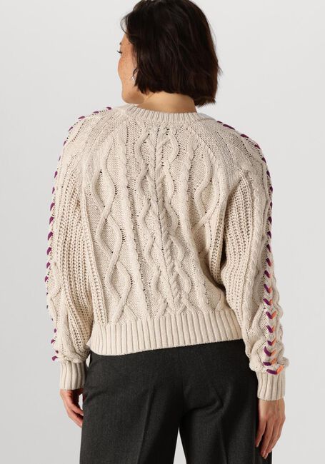 Ecru CATWALK JUNKIE Trui MULTI COLOR CABLE KNIT - large