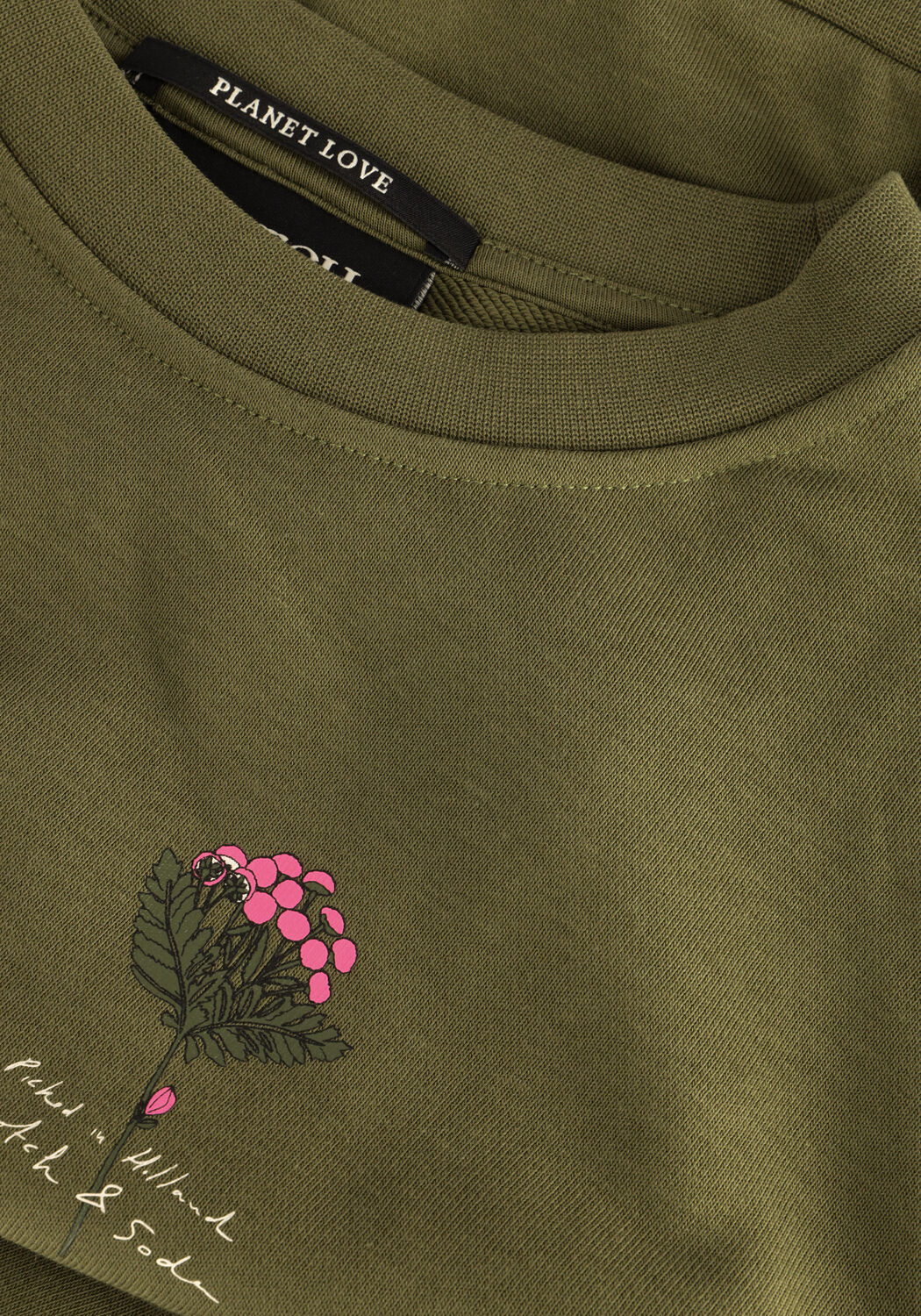 Groene SCOTCH & SODA Sweater REGULAR FIT CREWNECK SWEATER - large