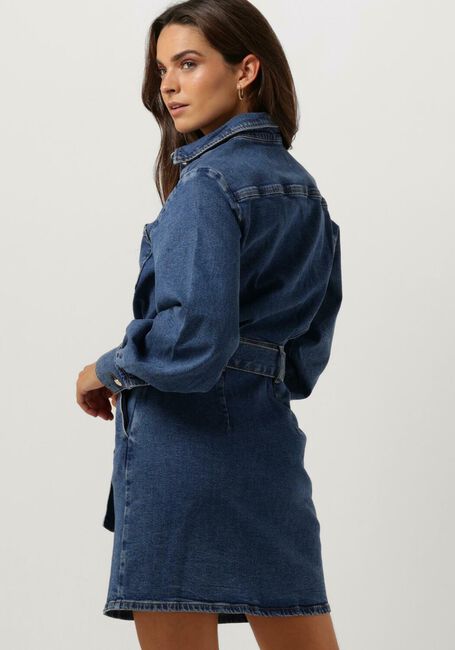 Lichtblauwe FREEBIRD Mini jurk DENIM-TWILL-COT-23-3 - large