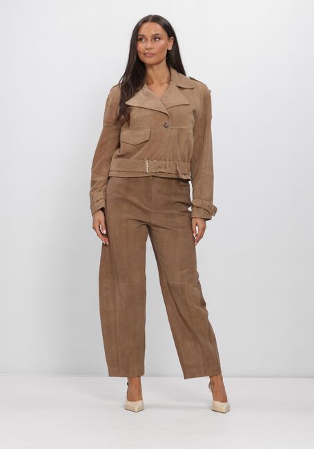 Beige IBANA Broeken/jumpsuits PARAL SUEDE - large
