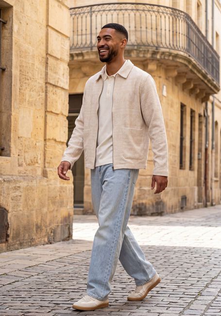 JC RAGS OVERSHIRT BENJI JACQUARD Surchemises en beige - large