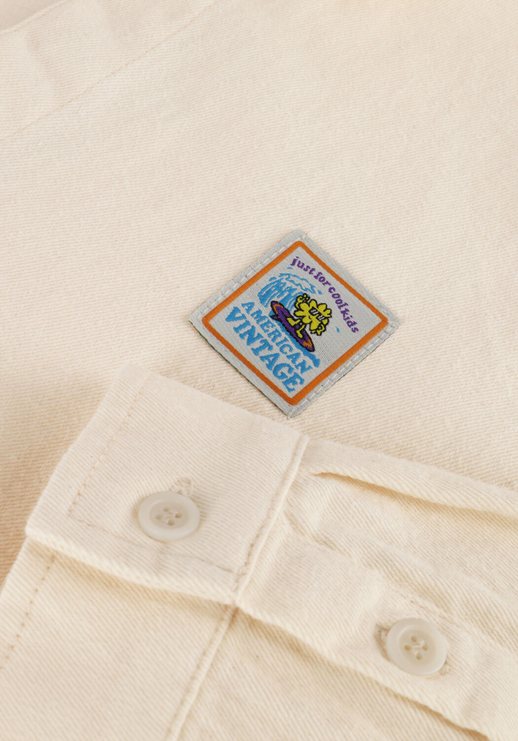 AMERICAN VINTAGE Chemise d&eacute;contract&eacute; TIRABAY &Eacute;cru - large