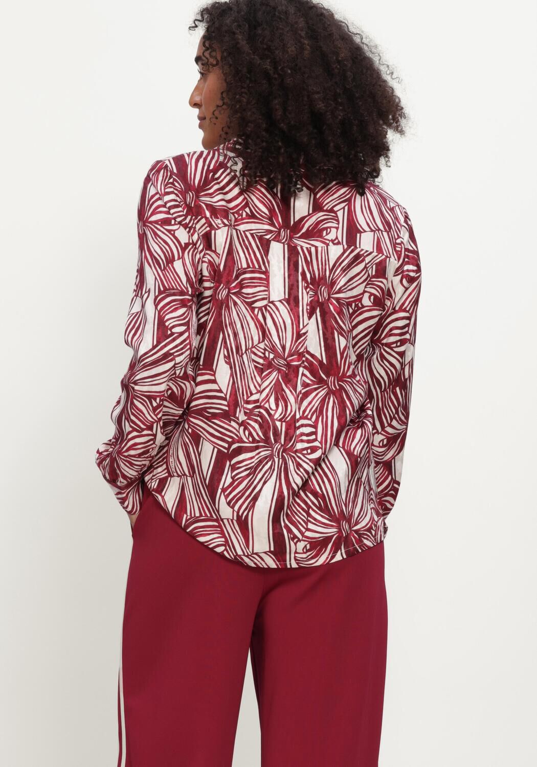 POM AMSTERDAM MILA RIBBON RED Blouses Bordeaux - large