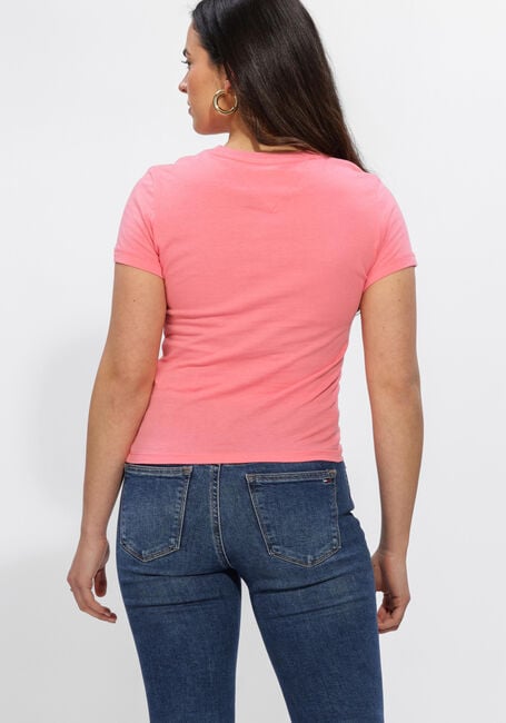 TOMMY JEANS T-shirt TJW SLIM LINEAR TEE EXT en rose - large