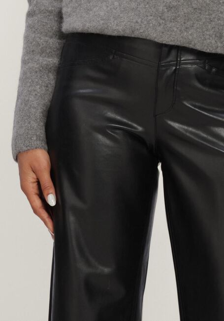 CAMBIO ELIN VEGAN NAPPA LEATHERSTRETCH Pantalons en noir - large